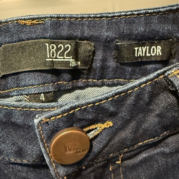 1822 Denim High Rise Skinny Jeans in Blue - Picture 4 of 6
